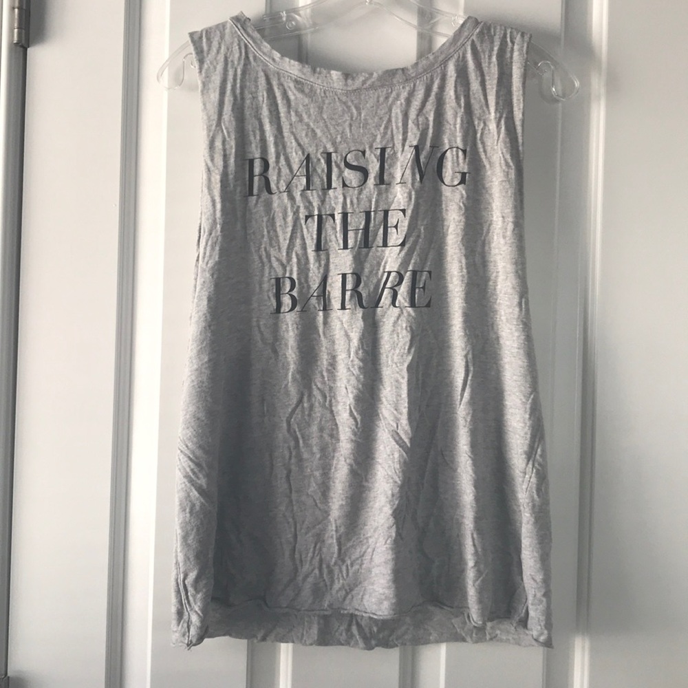 Emi Jay Raising the Barre Gray Tank Top OS